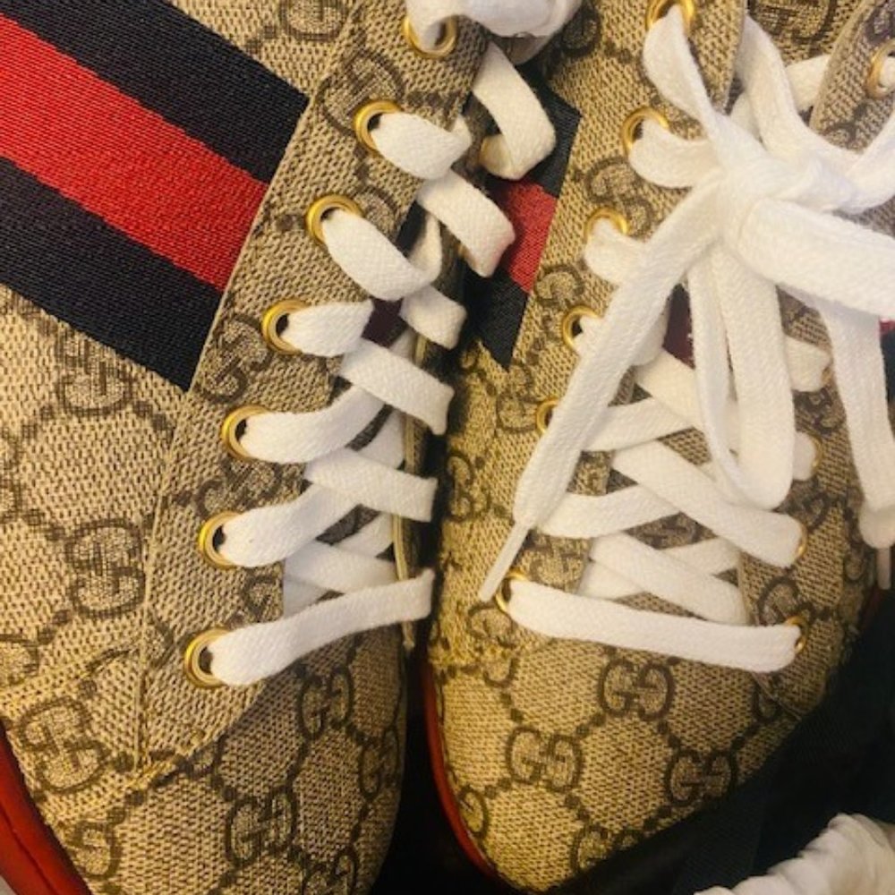NEW  AUTHENTIC  MEN - Gucci Sneakers!! - Picture 10 of 10